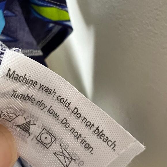 5th & Love Maxi Dress MEDIUM Blue Dolman Keyhole Jersey V-Neck Smocked Ruffle - Picture 7 of 9